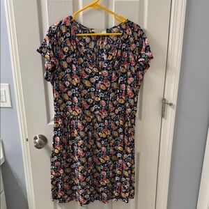 LOFT Multicolor Floral Dress
